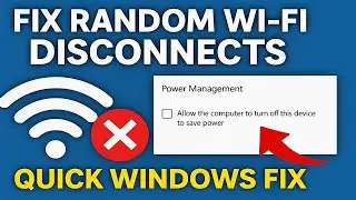 Fix Random Wi Fi Disconnects Windows 11 Quick Fix