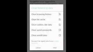 How to clear browsing/cache data from chrome for mobile