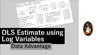 OLS Regression with Log Variables in Gretl