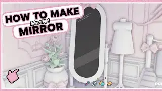 Как сделать эстетичное зеркало в ADOPT ME#adoptme #roblox #mirror#building#fyp#fypp
