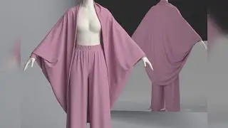 DIY, HOW TO CUT AND SEW A STYLISH COCOON COWL KIMONO | BEGINNER GUIDE TUTORIAL. #fashion #trending