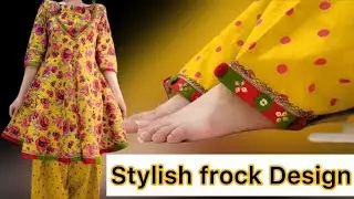 pakistani lace neck design cutting & stitching | Latest frock design | ￼Gala design 2025