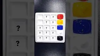 Create 20 new colors from 5 primary colors #colormixing #satisfying #primarycolor