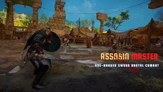 Assasin&lsquo;s Creed Valhalla - One Handed Sword Gameplay | Brutal Combat Basim Outfit