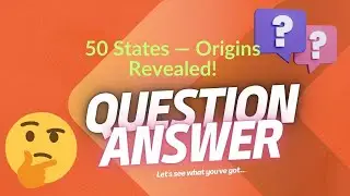 USA 50 States Origin revealed Let see how many the Canadians will get right