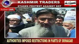 Kashmir Traders stages protest against GST