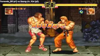 [HD] - Fightcade - Art Of Fighting - Fernando_BR(BRA) Vs Seong-Jin-Kim(KOR)
