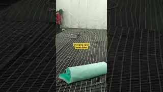 cleaning and changing spray booth filter