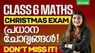 Class 6 Mathematics | Christmas Exam പ്രധാന ചോദ്യങ്ങൾ | Don&rsquo;t Miss It! | Xylem Class 6