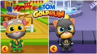 Super Tom vs Super Ginger - Talking Tom Gold Run Gameplay