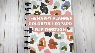 Colorful Leopard Flip Through | The Happy Planner Classic Size