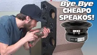DIY Home Theater Towers: UPGRADING to Better Speakers & How To Wire a Speaker in Series / Parallel