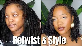 Retwist & Style: Fulani Boho Twists on Locs :: Bob Length :: Loc Styles