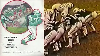 1968 Week 13 Miami Dolphins @ New York Jets - highlights