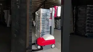 Self Propelled Mobile Robotic Pallet Stretch Wrap Robot Wrapping Machine|YUPACK