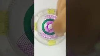 Calming Spiral Art for Stress Relief - Relaxing ASMR Patterns! #2024 #art #satisfying #shorts #usa