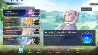 Shadowverse World beyond Collab Puzzles : Spell To Create a Field of Flowers 