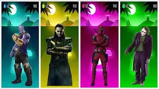 Thanos vs Loki vs Deadpool vs Joker | Villains Quarter-Final | TILES HOP