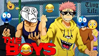 Yuji Sigma 😎🗿 moments | Jujutsu Kaisen funny moments in Hindi dub | Anime thug life moment in Hindi