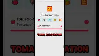 Toma Allocation #tomarket #telegram #tomato #telegrambot