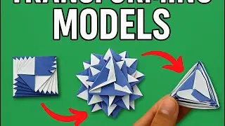 How to make paper transforming anti stress toy. Easy. Step by step.