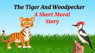 The Tiger And Woodpecker | Short Moral Story | Childenzia English Story