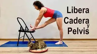 Abre y Fortalece Caderas - Recu Yoga con silla - 12 min.