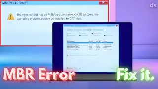 Fixing MBR Error in Windows 11 Installation - The Complete Guide