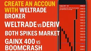 Create & verify new broker weltrade Account 2025|| Gainx & painx vs Boom crash Spikes market ||