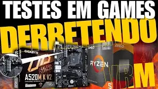 Ryzen 5 5500x3D no PCIe 3.0 da A520M K V2 + RTX 5060 - Testes em Games