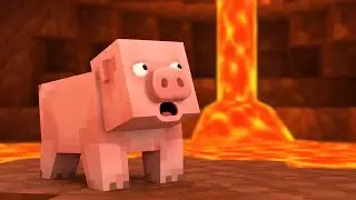 Minecraft Sleepy Pig se Qued&oacute; Atrapado | Rimas Infantiles y Canciones para Ni&ntilde;os