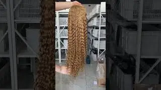 Color 27# water wave wig😍 #wigmaker #hairstyle #hairstylist #humanhair #lacewigs #wig