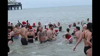 Merry Dip-mas 2024: Brighton Beach's Festive Christmas Day Sea Swim 🎅❄️