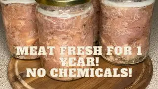 The meat will last for 1 year with this quick recipe! NO refrigerator and NO chemicals needed! 🥩🍖