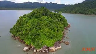 Aerial View Pulau Betong Balik Pulau Penang - 4K