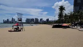 8K Pattaya Thailand Beach rd Day walk South Pattaya Epic Nightlife area 2023