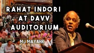 Rahat Indori At Davv Auditorium || Mj Mayank