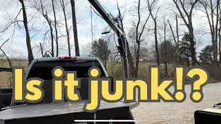 First impression of the harbor freight truck bed crane