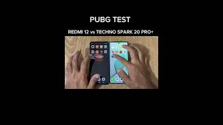 TECNO SPARK 20 PRO+ VS REDMI 12 - PUBG TEST