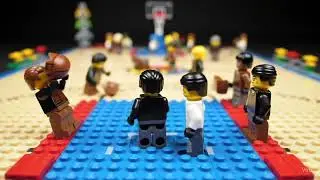 LEGO Basketball Training & Trick Shots | Stadium Build, Ceremony & Hoops Action 🏀