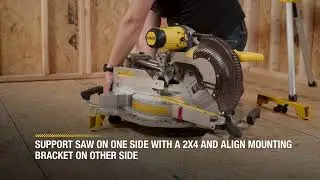 DEWALT&reg; Miter Saws| How to Set up the DWX726 Miter Saw Stand