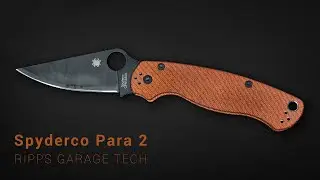 Spyderco Para 2 - Micarta Griffe Orange - Ripps Garage Tech