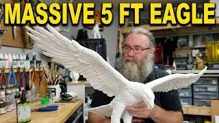 BALD EAGLE FULL-SIZE (5 ft wingspan 3D print) #baldeagle #stlmade #birdofprey #birds #bird