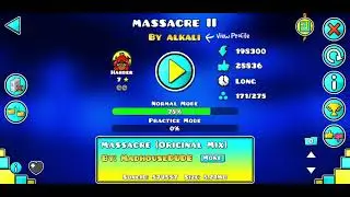 Massacre II by alkali 100% | Geometry Dash