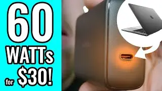 AUKEY USB C 60W Fast Charger | Small Foldable Plug for MacBook Pro, MacBook Air, Nintendo Switch