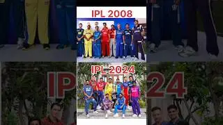 Ipl 2008 all teams captain and ipl 2024 all teams captain #ipl #ipl2024 #shorts #hardikpandya