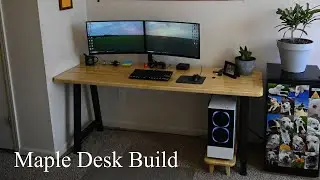 Building A Butcher Block Desk From Maple Slabs