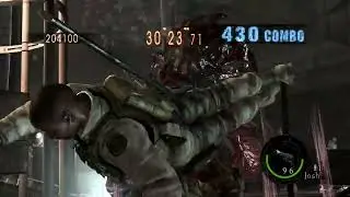 Resident Evil 5 Athlete Josh in NO MERCY mode 700 combo