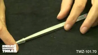 TWZ-101.70 - Original Dumont Diamond Tweezers, Stainless Steel, Fine Point - Jewelry Demo
