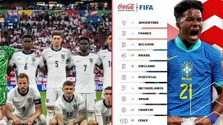 ENGLAND DROPS DOWN TO FIFTH IN NEW FIFA RANKINGS